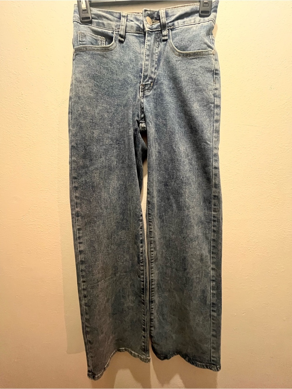 NWOT BAMBOO Women's Light Blue Wide Leg Jeans